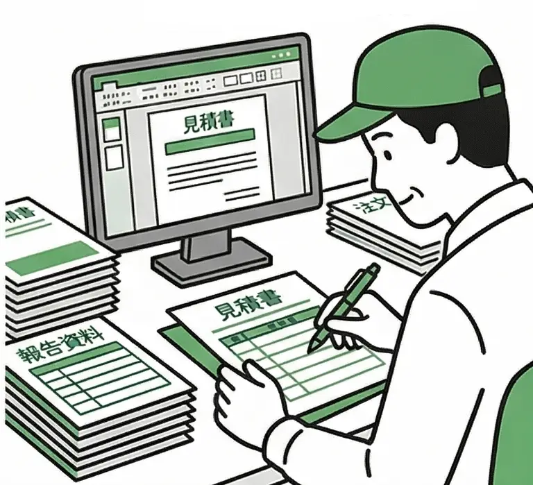 見積書・報告資料・注文書の作成